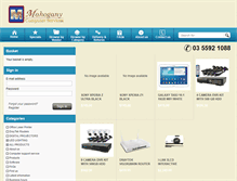 Tablet Screenshot of mahogany.com.au